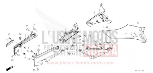 COUVERCLE LATERAL GL1800BDS de 2025